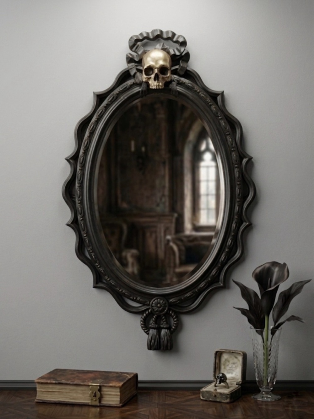 Gothic Skull mirror